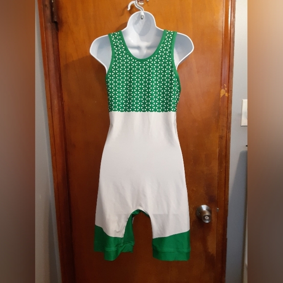 SVU Women's Mascot Cheerleader Romner Sleeveless Size Large Green White - Picture 4 of 6